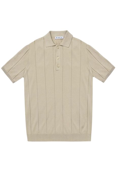 polo costa piatta in cotone beige MANUEL RITZ | Polo | 4032M508 26331223